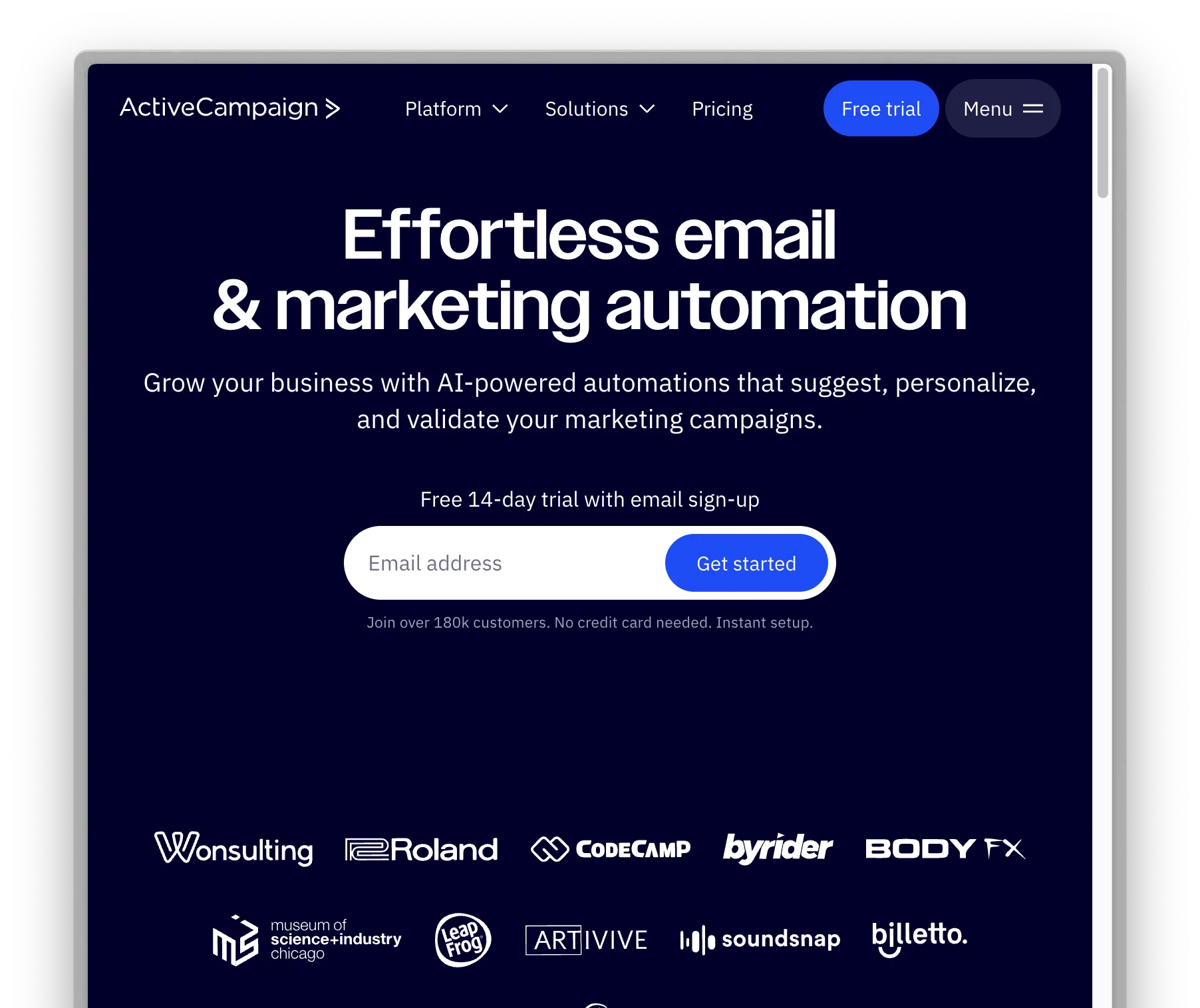 ActiveCampaign Marketing Platform ActiveCampaign Marketing Platform