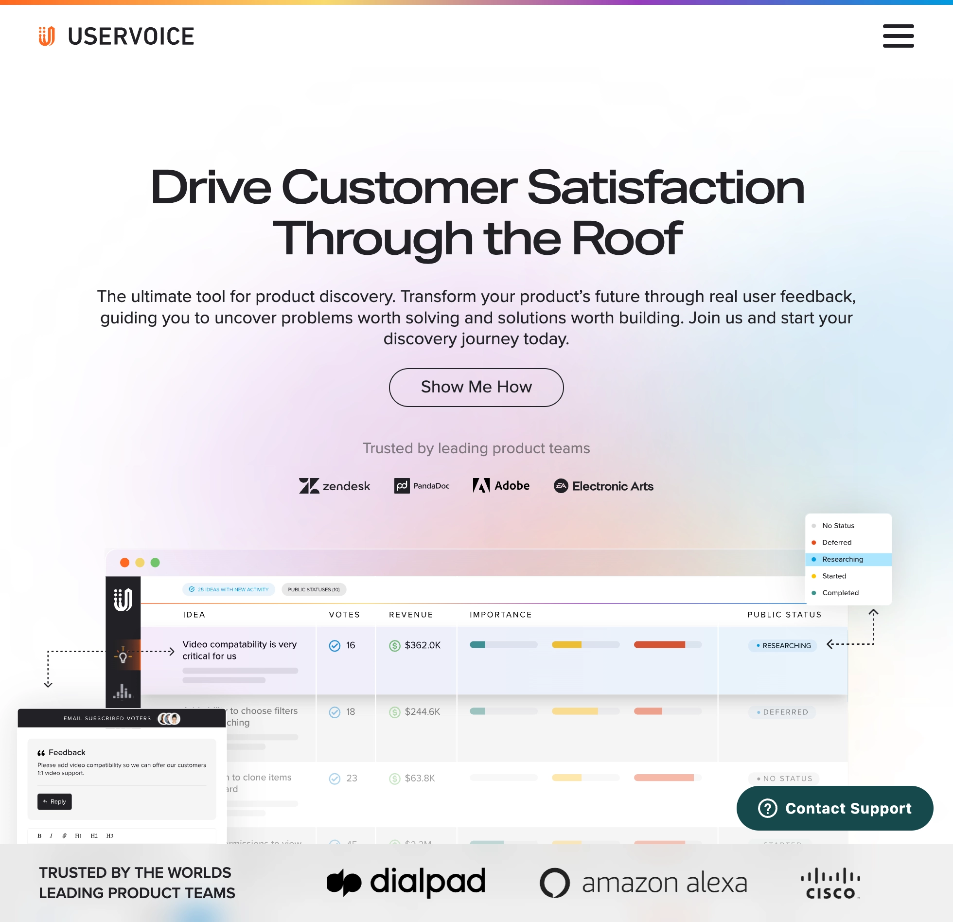 UserVoice Website